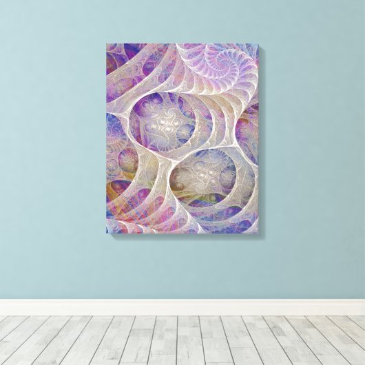 Abstrakt - Eispalast - Rechteckige Leinwand Art (Insitu (Holzboden))