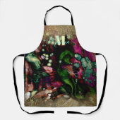Abstrakt Elegant Bio Glitterie Mit Monogramm Schürze (Vorderseite)