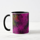 Abstrakt, elegant, mosaik, mosaik, kristallklar tasse (Links)