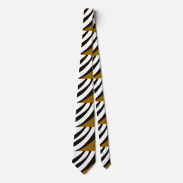 Abstrakt Elegante Moderne Schwarz-Braun Krawatte