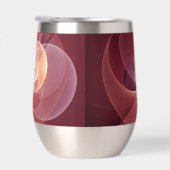 Abstrakt Elegante Modernes Wine Rotes Fraktal (Rechts)