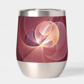 Abstrakt Elegante Modernes Wine Rotes Fraktal (Rückseite)