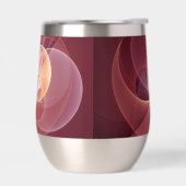 Abstrakt Elegante Modernes Wine Rotes Fraktal (Links)