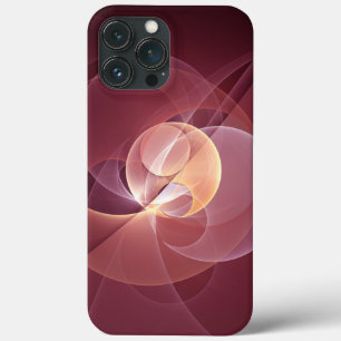 Abstrakt Elegante Modernes Wine Rotes Fraktal Case-Mate iPhone Hülle