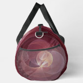 Abstrakt Elegante Modernes Wine Rotes Fraktal Duffle Bag (Rechts)