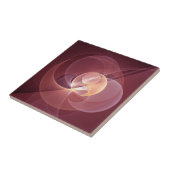 Abstrakt Elegante Modernes Wine Rotes Fraktal Fliese (Seite)