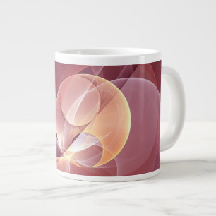 Abstrakt Elegante Modernes Wine Rotes Fraktal Jumbo-Tasse