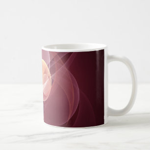 Abstrakt Elegante Modernes Wine Rotes Fraktal Kaffeetasse