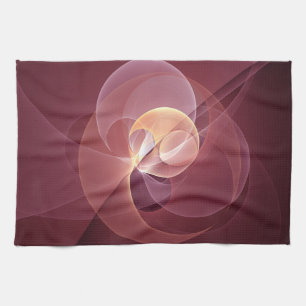 Abstrakt Elegante Modernes Wine Rotes Fraktal Küchentuch