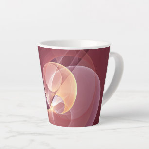 Abstrakt Elegante Modernes Wine Rotes Fraktal Milchtasse