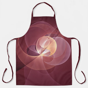 Abstrakt Elegante Modernes Wine Rotes Fraktal Schürze