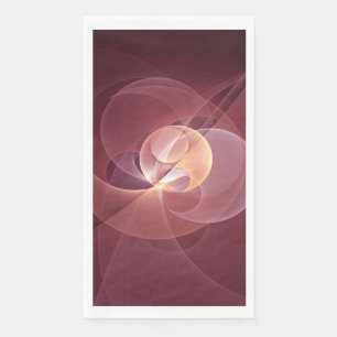 Abstrakt Elegante Modernes Wine Rotes Fraktal Serviette
