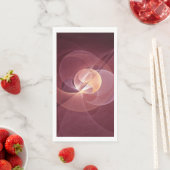 Abstrakt Elegante Modernes Wine Rotes Fraktal Serviette (Beispiel)