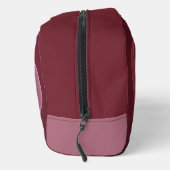 Abstrakt Elegante Modernes Wine Rotes Fraktal Waschbeutel (Rechts)