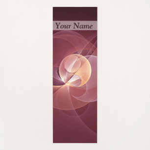 Abstrakt Elegante Modernes Wine Rotes Fraktal Yogamatte