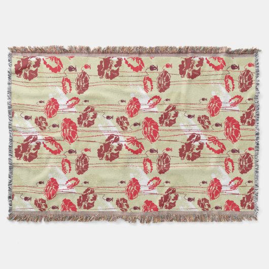 Abstrakt Eleganz Blumenmuster 2 Decke (Vorderseite)
