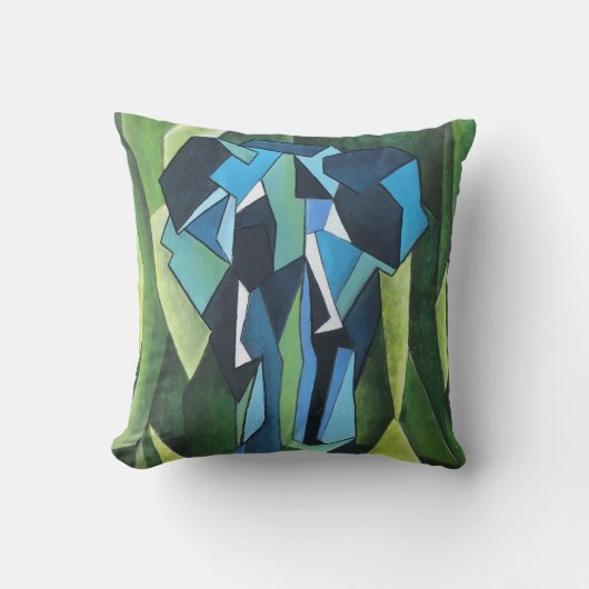 Abstrakt Elephant Cushion Kissen (Vorderseite)