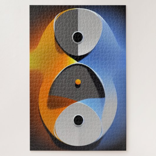 Abstrakt Enso Jigsaw Puzzle (Vertikal)