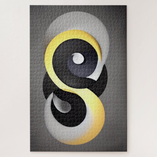 Abstrakt Enso Jigsaw Puzzle (Vertikal)