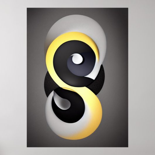 Abstrakt Enso Poster (Vorne)