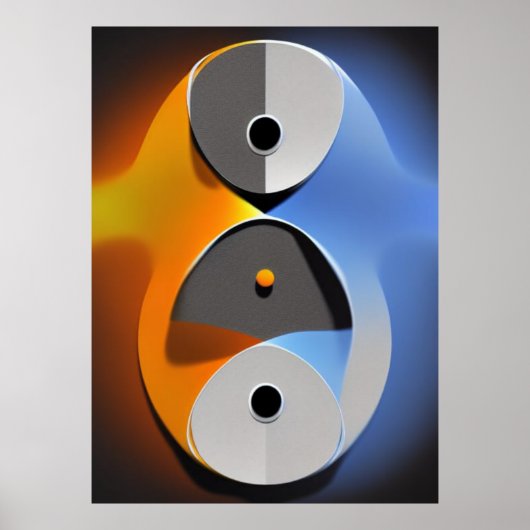 Abstrakt Enso Poster (Vorne)
