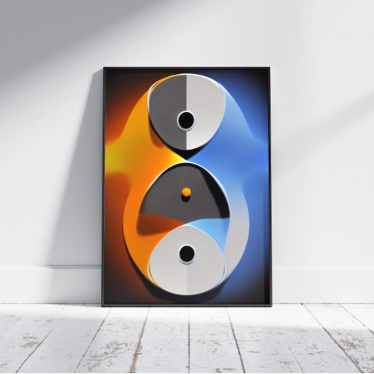 Abstrakt Enso Poster