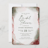 Abstrakt Ethereal Terra Rosa Brautparty Einladung (Vorderseite)