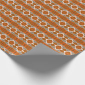 Abstrakt ethnisch: trendiger Vintager Boho. Geschenkpapier (Ecke)