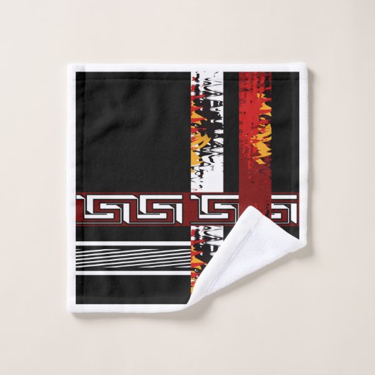 Abstrakt, ethnisch und kreativ badhandtuch set (Waschlappen)