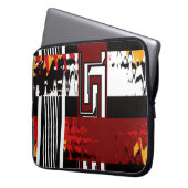 Abstrakt, ethnisch und kreativ laptopschutzhülle (Vorderseite Links)