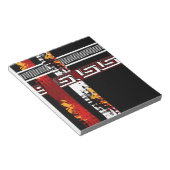 Abstrakt, ethnisch und kreativ notizblock (angewinkelt)