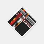 Abstrakt, ethnisch und kreativ serviette (Ecke)