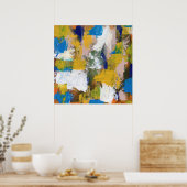 Abstrakt Expression #11 von Michael Moffa Poster (Küche)