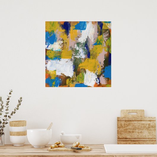 Abstrakt Expression #11 von Michael Moffa Poster (Küche)