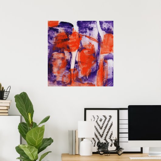 Abstrakt Expression #12 von Michael Moffa Poster (Heimbüro)