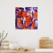 Abstrakt Expression #12 von Michael Moffa Poster (Küche)