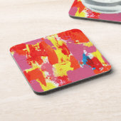 Abstrakt Expression Nr. 7 von Michael Moffa Getränkeuntersetzer (Linke Seite)