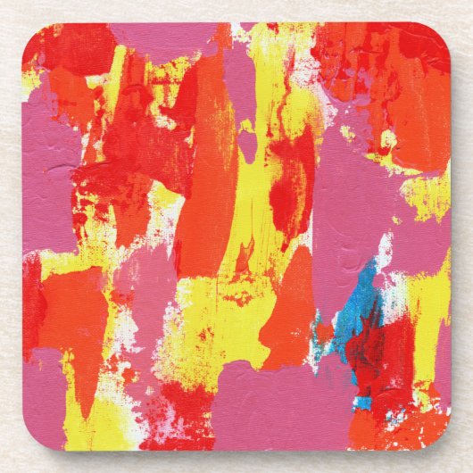 Abstrakt Expression Nr. 7 von Michael Moffa Getränkeuntersetzer (Vorderseite)