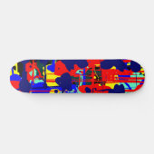 Abstrakt Expressionist 01 - Retro Skateboard (Horizontal)