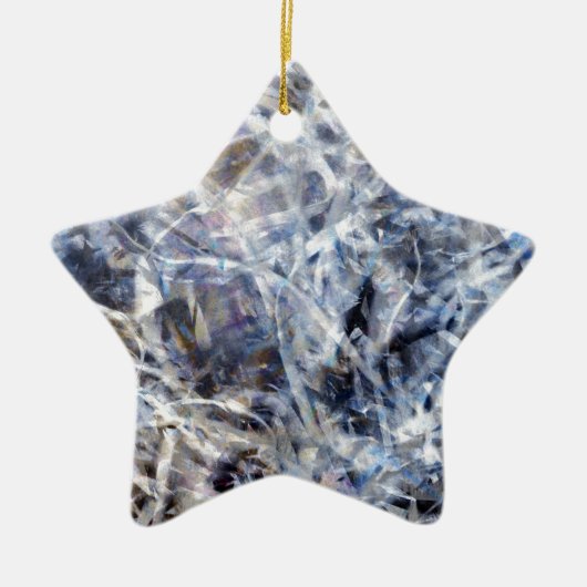 Abstrakt Expressionist Dance 3 Square Keramik Ornament (Vorne)