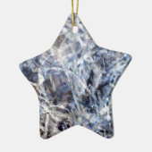 Abstrakt Expressionist Dance 3 Square Keramik Ornament (Links)