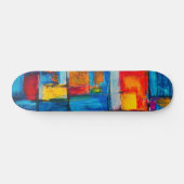 Abstrakt Expressionist Painting Muster Skateboard (Horizontal)