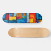 Abstrakt Expressionist Painting Muster Skateboard (Horizontal)