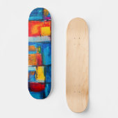 Abstrakt Expressionist Painting Muster Skateboard (Vorderseite)
