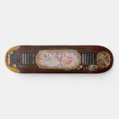 Abstrakt - Fabric Paint - Städtische Gesellschaft Skateboard (Horizontal)