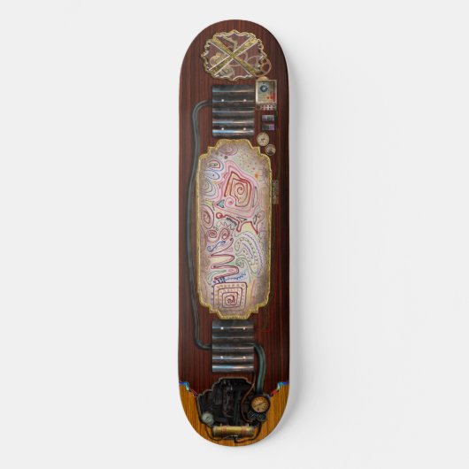 Abstrakt - Fabric Paint - Städtische Gesellschaft Skateboard (Vorderseite)