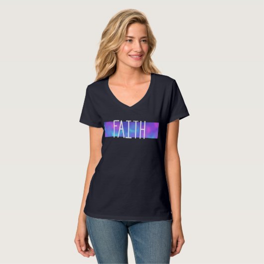 Abstrakt Faith T - Shirt (Vorderseite Vollansicht)