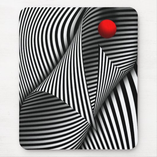Abstrakt - Fang den roten Ball Mousepad (Vorne)