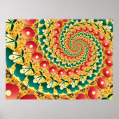 Abstrakt Fans Spirale Poster (Vorne)