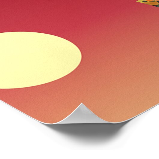 Abstrakt Fans Spirale Poster (Ecke)